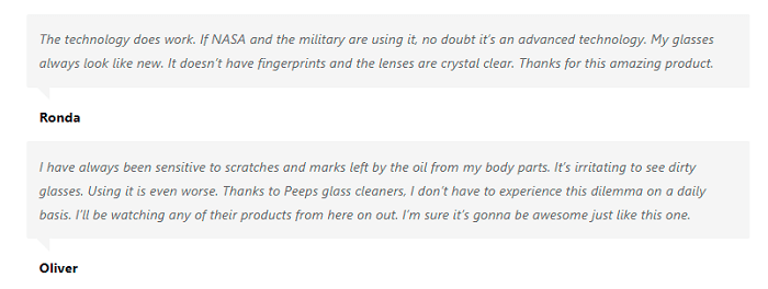 Is Peeps Eyeglass Cleaner Scam