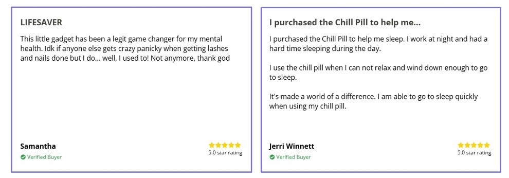 reviews of chill pill