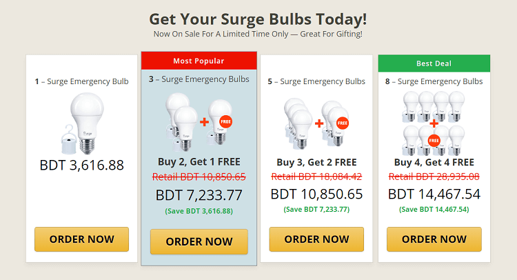 get the Surge Bulb today