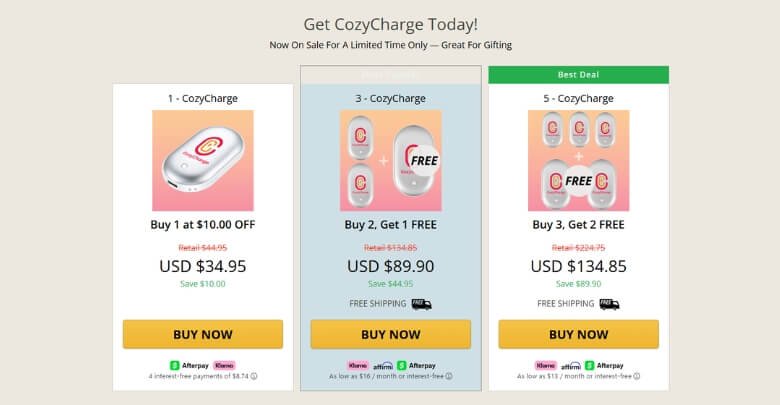 What is the Cost of CozyCharge