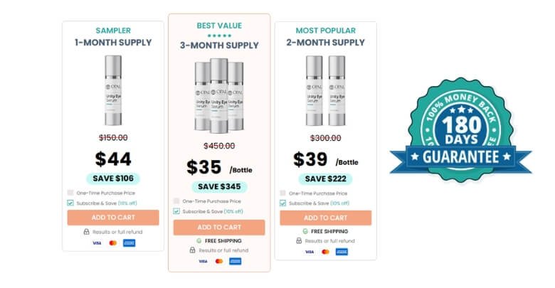 Pricing of Opal Beauty Eye Serum