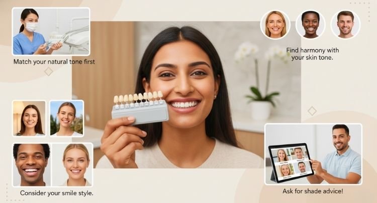 How to Choose the Right Veneer Color for Your Smile