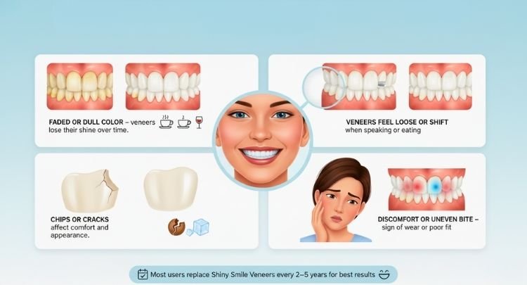 When Should You Consider Replacing Your Shiny Smile Veneers