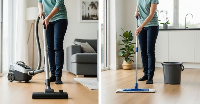 Difference Between Vacuuming and Mopping