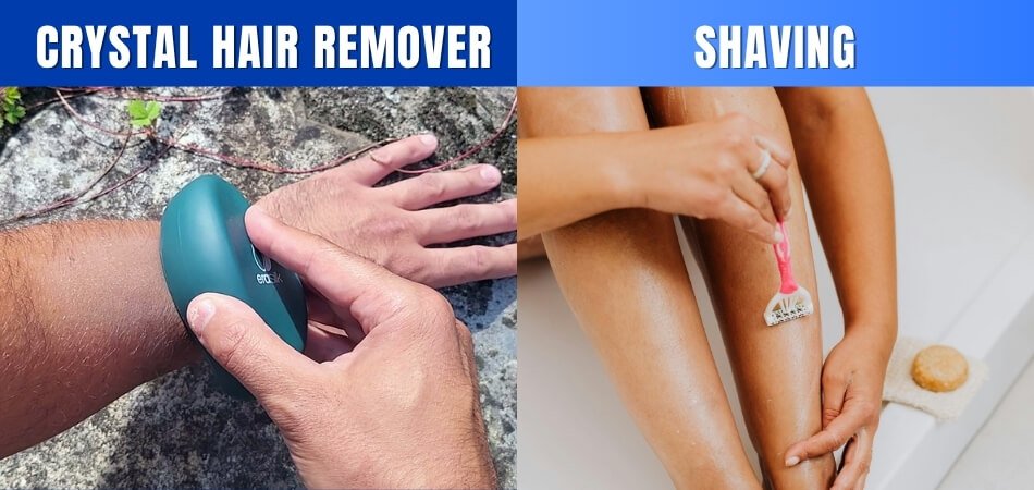 Crystal Hair Remover vs. Shaving