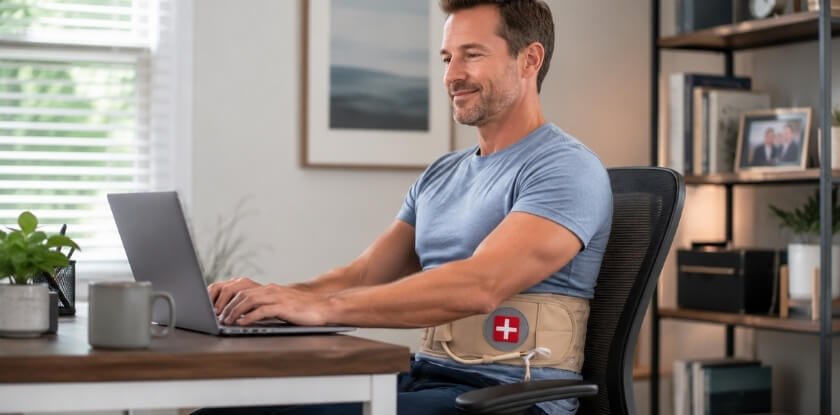 Using LumbarCorrect While Working or Studying