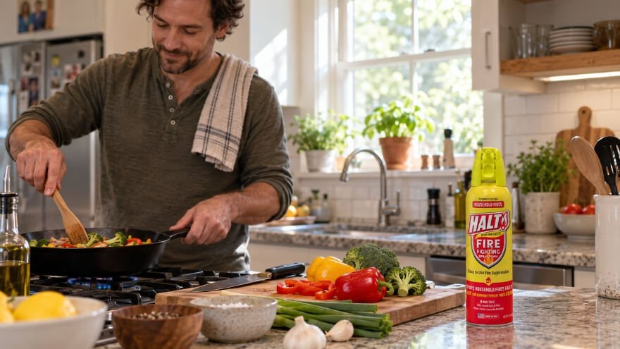 HALT Fire Spray Use Cases Kitchen, Home, and Outdoor Safety