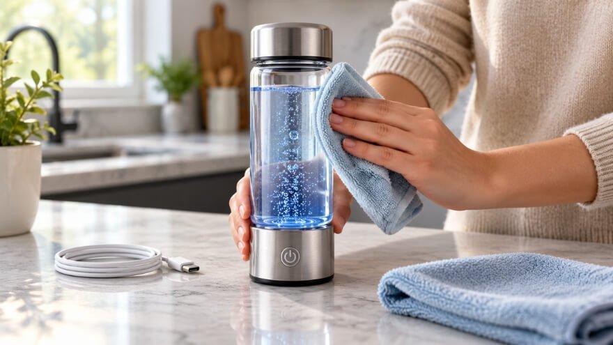 How the Healthy Hydration Hydrogen Water Bottle Works